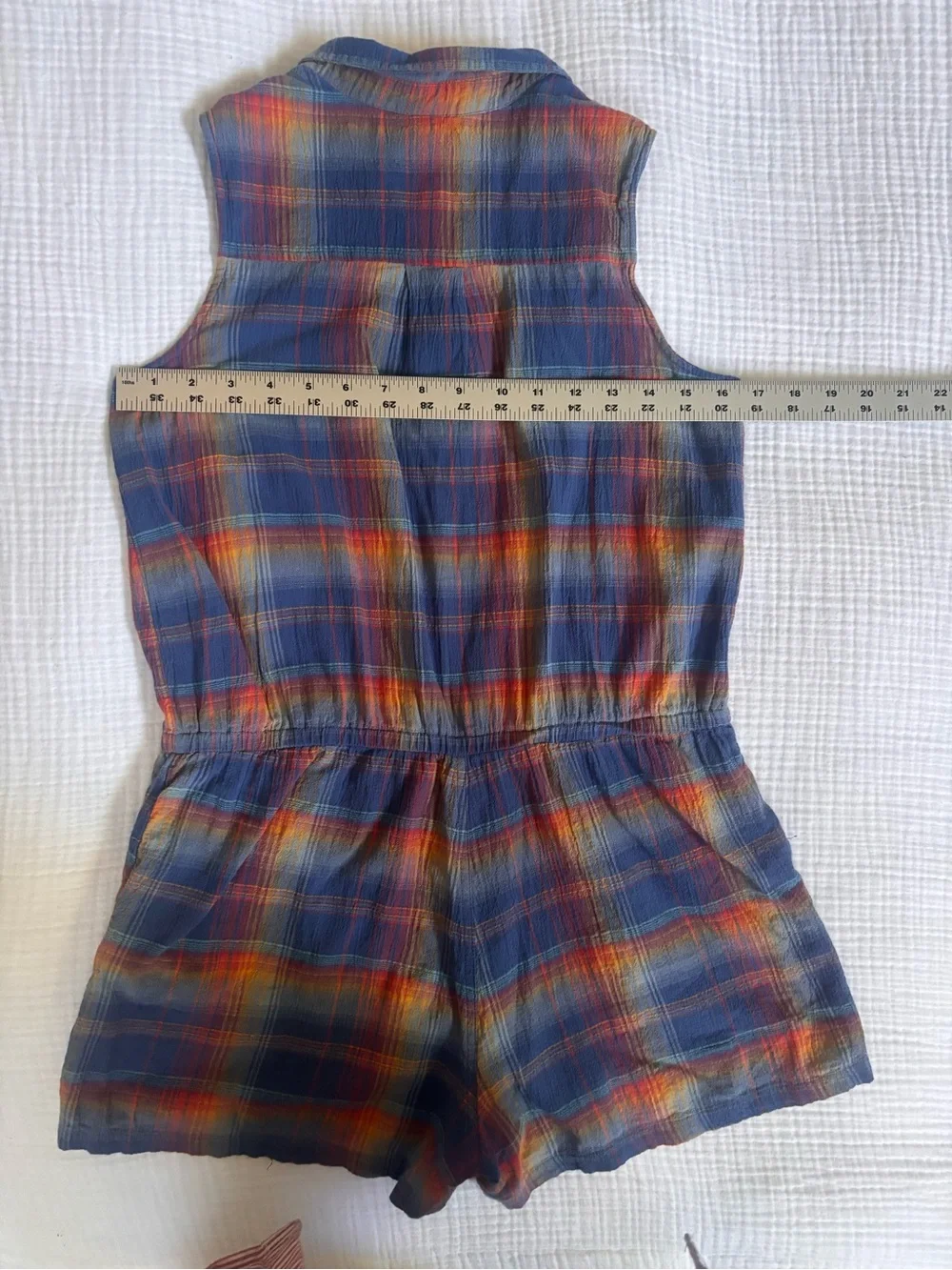 Tea Collection Romper Multicolor - Blue Base